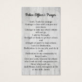 Polizeibeamte Gedicht "Thin Blue Line Card" (Vorderseite)