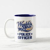 Polizeibeamte-Geschenk Zweifarbige Tasse (Links)