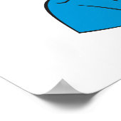 Polizeibeamte Geschwindigkeitskamera Poster (Ecke)