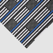 Polizeibeamte Gift die "Blue Line American Flag" v Seidenpapier (Ausschnitt)