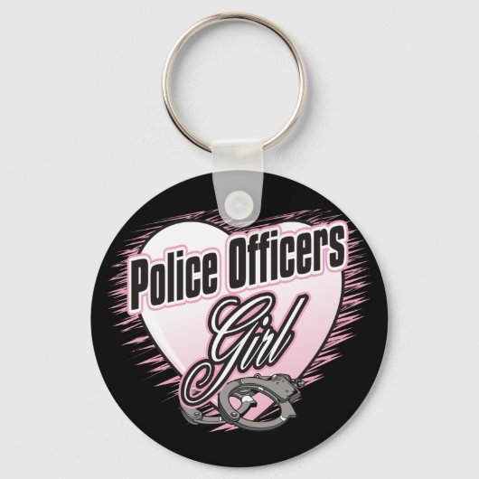 Polizeibeamte Girl Schlüsselanhänger (Vorderseite)