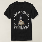 Polizeibeamte Gnome Opa für Männer Welten Beste P T-Shirt (Design vorne)
