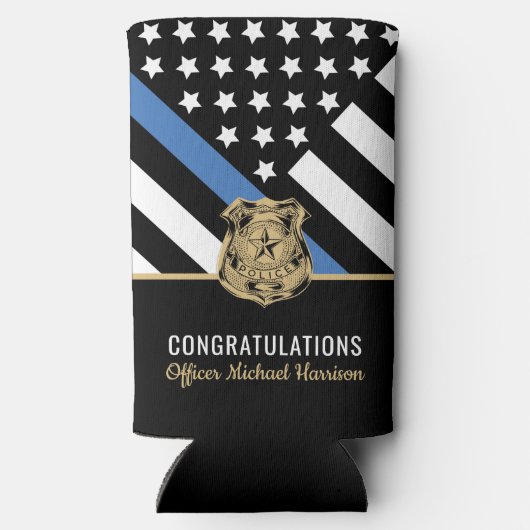 Polizeibeamte Graduation Party Law Enforcement Selters Dosenkühler (Rückseite)