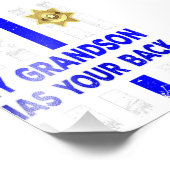 Polizeibeamte Großeltern Mein Großvater hat Gesche Fotodruck (Ecke)