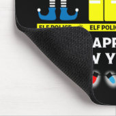 Polizeibeamte, hässlicher Weihnachtspulli Mousepad (Ecke)