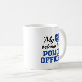 Polizeibeamte Heart Belongs Kaffeetasse (VorderseiteRechts)