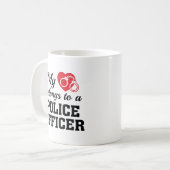 Polizeibeamte Heart Belongs Kaffeetasse (Vorderseite Links)
