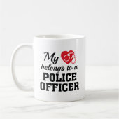 Polizeibeamte Heart Belongs Kaffeetasse (Links)