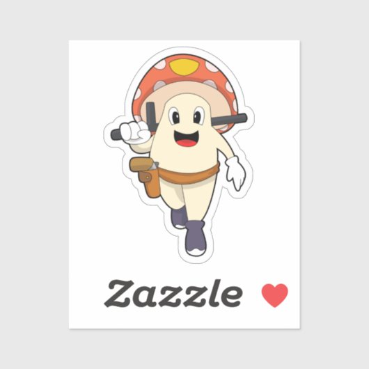 Polizeibeamte in Pilz Aufkleber (Blatt)