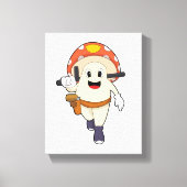 Polizeibeamte in Pilz Leinwanddruck (Vorderseite)