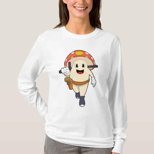 Polizeibeamte in Pilz T-Shirt (Vorderseite)