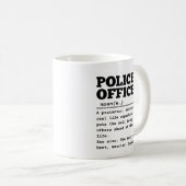 Polizeibeamte Kaffeetasse (VorderseiteRechts)