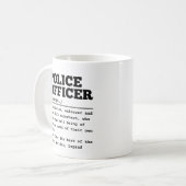 Polizeibeamte Kaffeetasse (Vorderseite Links)