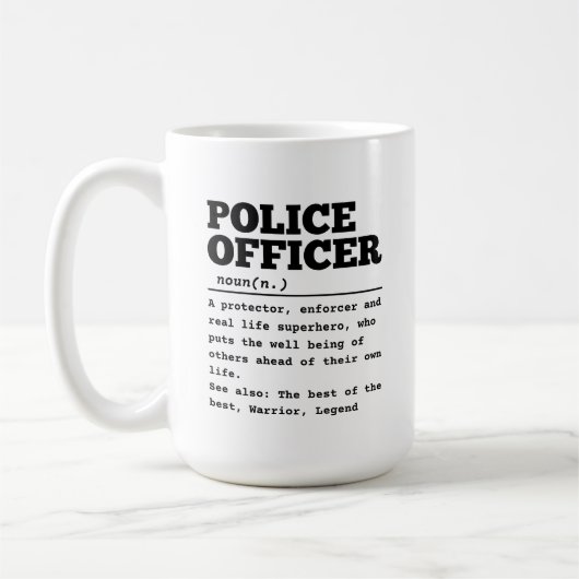 Polizeibeamte Kaffeetasse (Links)