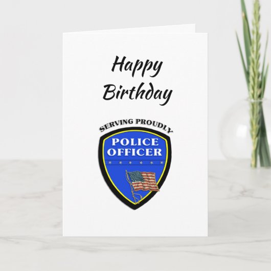 Polizeibeamte Karte (Vorderseite)