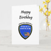 Polizeibeamte Karte (Gelbe Blume)