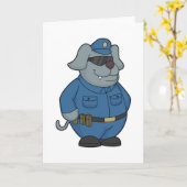 Polizeibeamte Karte (Gelbe Blume)