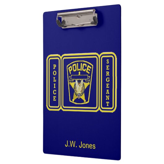 Polizeibeamte Klemmbrett (Links)