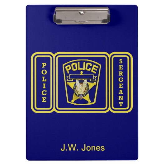 Polizeibeamte Klemmbrett (Vorderseite)