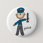 Polizeibeamte-Knopf Button (Vorderseite)