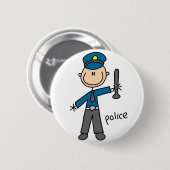 Polizeibeamte-Knopf Button (Vorne & Hinten)