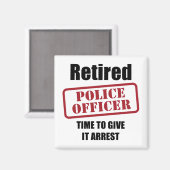 Polizeibeamte Magnet (Vorderseite/Rückseite)