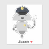 Polizeibeamte Mia Aufkleber (Blatt)