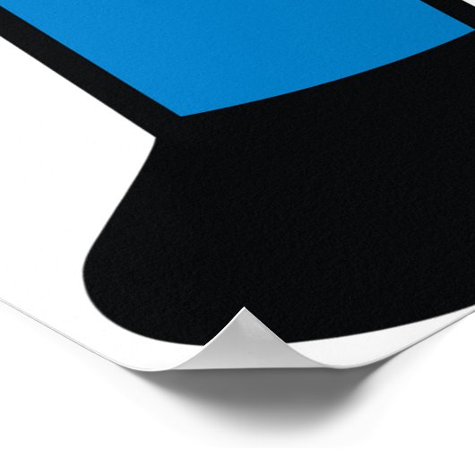 Polizeibeamte mit Baton Poster (Ecke)