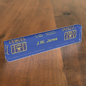 Polizeibeamte Namensplakette (Seite)