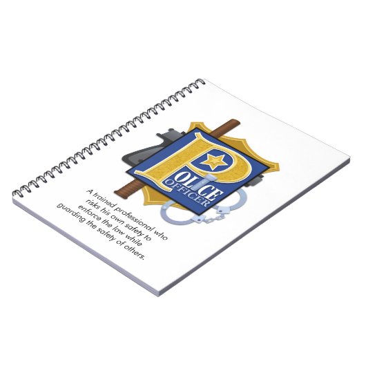 "Polizeibeamte-" Notizbuch Notizblock (Linke Seite)