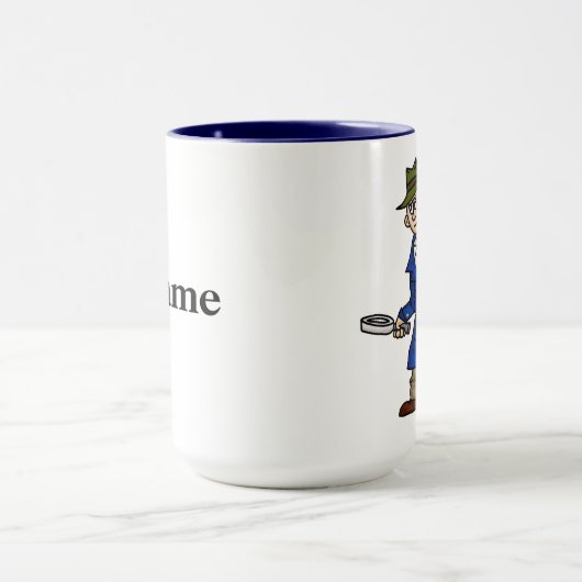 Polizeibeamte oder private Eye-Kaffee-Tasse Tasse (Zentrum)