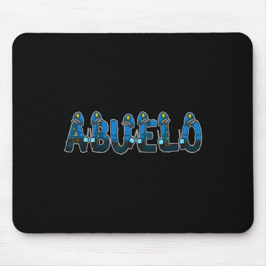 Polizeibeamte Opa Abuelo Halloween-Kostüm Mousepad (Vorne)