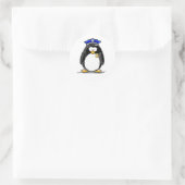 Polizeibeamte Penguin Runder Aufkleber (Tasche)