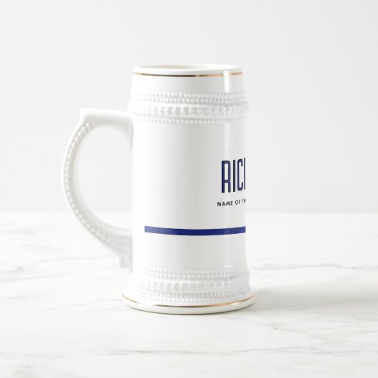 Polizeibeamte personalisiert Thin Blue Line Bierglas (Links)