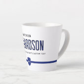 Polizeibeamte personalisiert Thin Blue Line Milchtasse (Rechte Ecke)