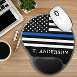 Polizeibeamte Personalisierte Thin Blue Line Gel Mousepad<br><div class="desc">Thin Blue Line Mouse Pad - Amerikanische Flagge in Polizei Flag Farben,  modernes schwarz und blau Design . Personalisieren Sie mit dem Namen der Polizeibeamten. Diese personalisierte Polizeiwache ist ideal für Polizeidienststellen. COPYRIGHT © 2020 Judy Burrows,  Black Dog Art - Alle Rechte vorbehalten. Polizeibeamter Personalisierter Dünnblauer Gel-Mauspad</div>