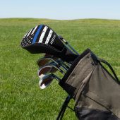 Polizeibeamte Personalisierte Thin Blue Line Golf Headcover (In SItu)