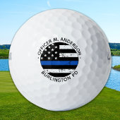 Polizeibeamte Personalisierte Thin Blue Line Golfball
