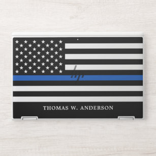 Polizeibeamte Personalisierte Thin Blue Line HP Laptop-Aufkleber