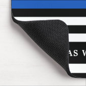 Polizeibeamte Personalisierte Thin Blue Line Mousepad (Ecke)