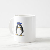 Polizeibeamte-Pinguin Kaffeetasse (Vorderseite Links)