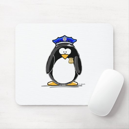Polizeibeamte-Pinguin Mousepad (Mit Mouse)