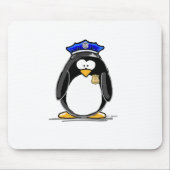 Polizeibeamte-Pinguin Mousepad (Vorne)