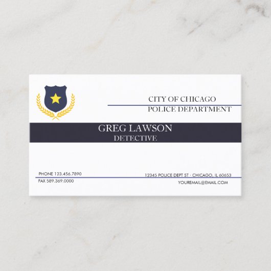 Polizeibeamte | Polizeiflagge der Thin Blue Line Visitenkarte (Vorderseite)