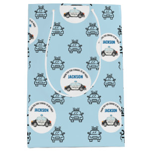 Polizeibeamte Polizist Geburtstagspartei Mittlere Geschenktüte