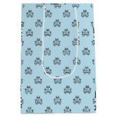 Polizeibeamte Polizist Geburtstagspartei Mittlere Geschenktüte (Rückseite)