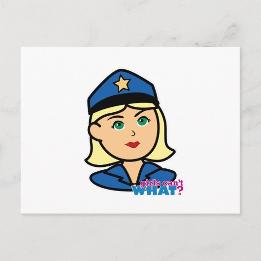 Polizeibeamte Postkarte (Vorderseite)