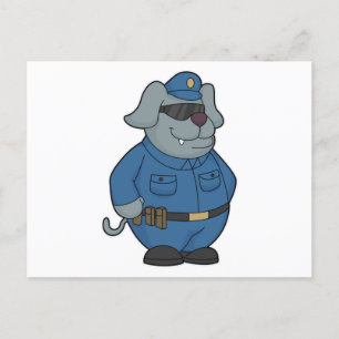 Polizeibeamte Postkarte