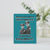 Polizeibeamte Postkarte (Stehend Vorderseite)