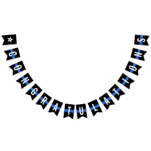 Polizeibeamte Rechtsdurchsetzung Herzlichen Glückw Wimpelkette